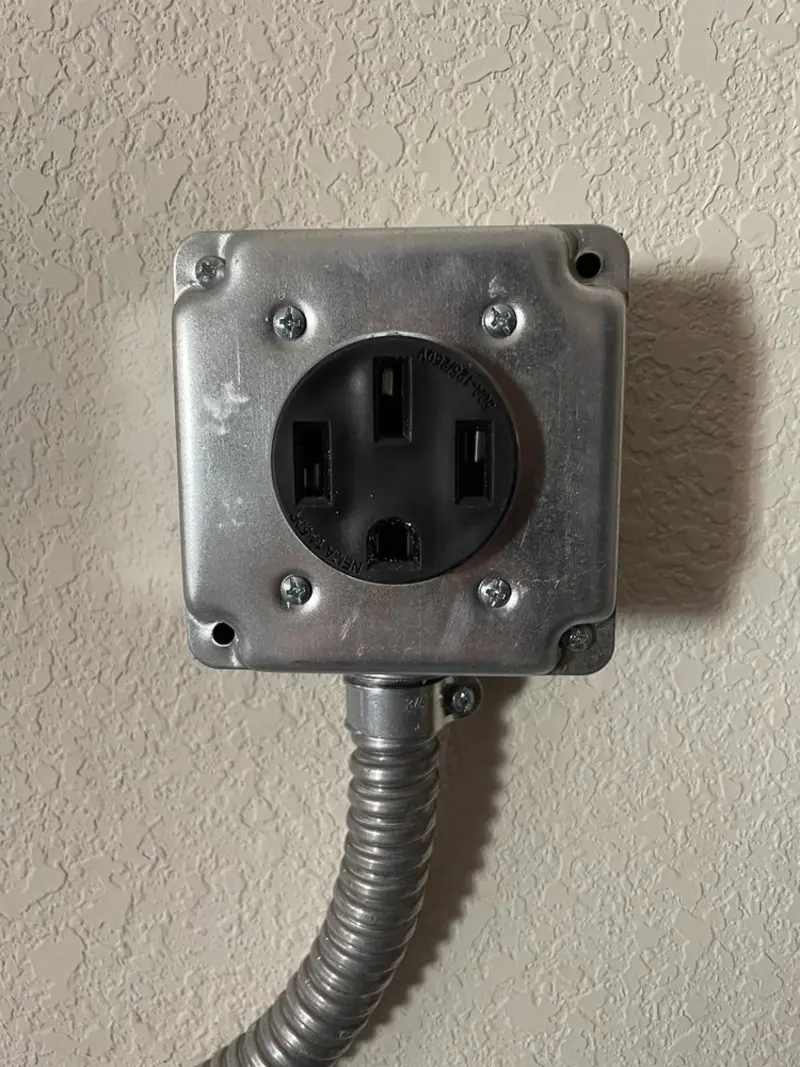 NEMA 14-50 outlet installed for Electrical Panel Upgrade in Anderson